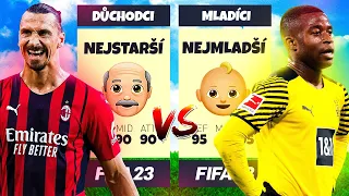 🍼 NEJMLADŠÍ vs NEJSTARŠÍ HRÁČI! 👴🤕 ... ve FIFĚ! 🥶