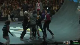 World First by Alex COLBORN - Flair Bus to Footjam - at FISE 2012