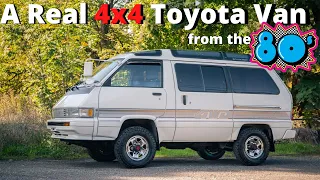 This 1988 Toyota Townace Van is a TRUE 4x4, and a slice right out of the 80s!