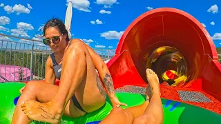 BUMPY Raft Ride at Aquapark Aquamania Albena Bulgaria