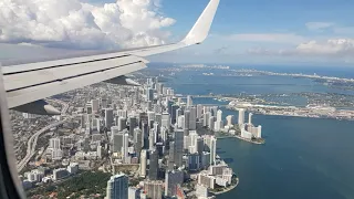 GORGEOUS MIAMI APPROACH | American Airlines B757 landing at MIA