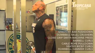 15 Second Highlight Arms Workout with Undisputed IV:Boyka. Bad Guy  Martyn Ford