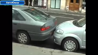 Подборка Авто Приколы Юмор Январь 2016 Car Humor Compilation #1