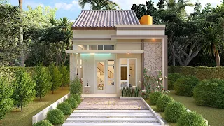 New House Design | 3 BEDROOM & BALCONY | 48 SQM | 6x8 Meters- Minimalist House design - Smart ideas
