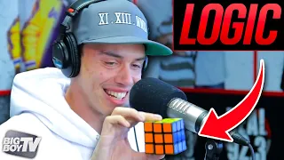 Rapper Logic Solves a Rubiks Cube During Freestyle! | BigBoyTV