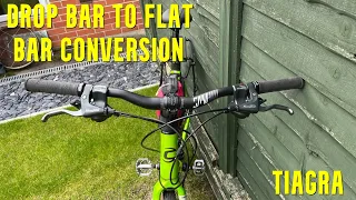 Drop Bar to Flat Bar Conversion….