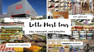 Korean Supermarket shopping tour- Lotte Mart Suwon branch. Shopping in Korea vlog!