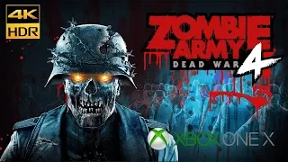 Zombie Army 4: Dead War 4K 60fps HDR Xbox One X  Gameplay