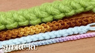 Crochet Romanian Lace Урок 47 Шнур гусеничка вязаный крючком