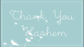 Thank You Hashem - Beri Weber - Lyrics