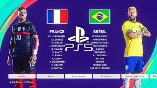 PES 2021 PS5 FRANCE - BRAZIL | MOD Ultimate Difficulty Master League Mode HDR Next Gen
