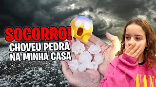 SOCORRO! CHOVEU PEDRA NA MINHA CASA 🏠 vlog da semana !