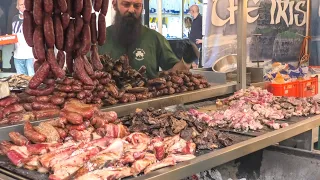 Italian Street Food Festival. Huge Beef Grills, Roasts, Burgers and Sausages.