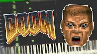 Doom - At Dooms Gate/E1M1 Theme Piano Tutorial Synthesia