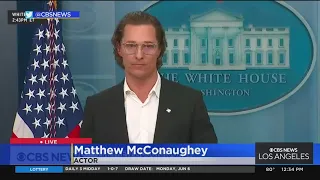 Uvalde native Matthew McConaughey makes emotional plea at White House