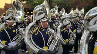 Michigan Marching Band 2023 Bowling Green Game Parade to Stadium