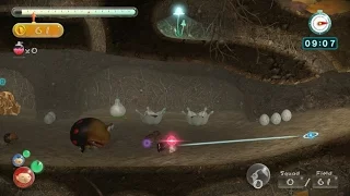 Pikmin 3 Mission Mode - Collect Treasure #13 (DLC): Beastly Caverns (Platinum/No Deaths)