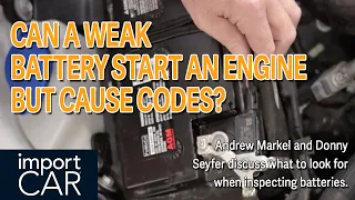 Can A Weak Battery Still Start an Engine But Cause Codes?