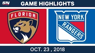 NHL Highlights | Panthers vs. Rangers - Oct. 23, 2018