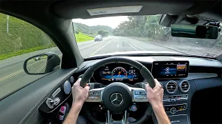 POV drive in a c63s coupe