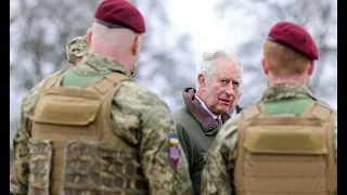 King Charles praises Ukrainian troops during visit to training camp