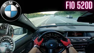 BMW 520d TOP SPEED DRIVE ON GERMAN AUTOBAHN