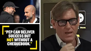 "NOT WITHOUT A CHEQUEBOOK!"🤑😳 Simon Jordan compares #MCFC’s Pep Guardiola with #LFC's Jurgen Klopp!