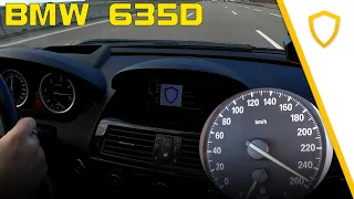 BMW 635d Coupé (2009) - Fast Run! - 100-200 km/h - VMAX - POV