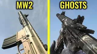 COD MW2 2022 vs COD Ghosts - Weapons Comparison