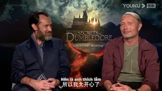 [Vietsub|Interview] Jude Law & Mads Mikkelsen tại buổi công chiếu Fantastic Beast 3 ở Trung Quốc