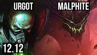 URGOT vs MALPHITE (TOP) | 6/0/5, 1.4M mastery, Dominating | EUW Master | 12.12