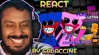 JOGADORA N°2 CHEGOU! React Playtime Dublado Huggy Wuggy + Kissy Missy By: @Galaccine