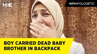 Al Jazeera’s Youmna El Sayed on the boy who had his dead baby brother in a backpack | UNAPOLOGETIC