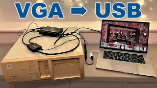 How to capture VGA DOS Games from a Retro PC - VGA to USB C conversion