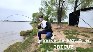 HERMOSA PESCA de PATIES en LUGAR NUEVO de IBICUY, NOS AGARRO TERRIBLE TORMENTA, UNA LOCURA EL LUGAR!