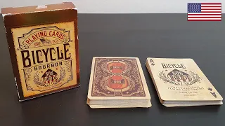 Bicycle Bourbon Playing Cards (Unboxing ASMR) [United States Playing Card Company Deck]