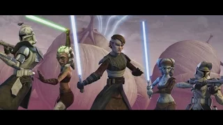 Star Wars: The Clone Wars - Ahsoka, Anakin & Aayla vs. Separatist droid army [1080p]