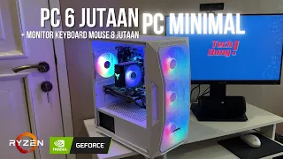 Rakit PC Minimal 6 Jutaan Pakai VGA + Part Full Baru | Rekomendasi PC Fullset 8 Jutaan