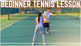 Beginner Tennis Lesson | Forehand, Backhand & Serve Learned in Just 30 Minutes