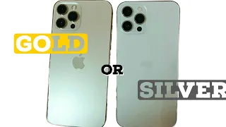 IPHONE 12 Pro Max Color Comparison (Gold & Silver)