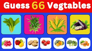 Guess 66 Vegetables In 5 Seconds 🍌🥕🥔 | Easy, Medium, Hard, Impossible  Levels