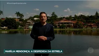 Roberto Cabrini conta a história da vida de Marília Mendonça.