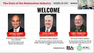 2021 State of the Restoration Industry Facebook Live Event presented by RIA and IICRC