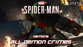 SPIDERMAN REMASTERED Gameplay Walkthrough All Demon Crimes FULL GAME [4K 60FPS]