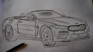 How to Draw a BMW M8 2020 Step by Step