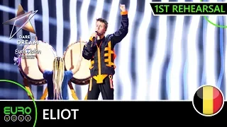 BELGIUM EUROVISION 2019 1ST REHEARSAL (REACTION): Eliot - 'Wake Up'