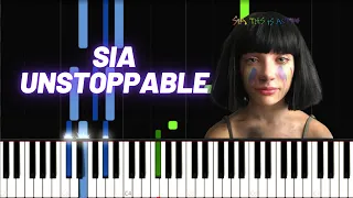 Sia - Unstoppable - Piano Tutorial - EASY