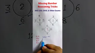 Missing Number|  Reasoning Classes for SSC CGL CHSL MTS CRPF AGNIVEER & OTHERS Exams |