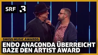 Endo Anaconda mit Laudatio für Baze | Swiss Music Awards