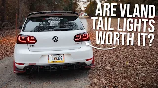 Are CHEAP Amazon Sequential Tail Lights WORTH IT For Your MK6 GTI? | VLAND Tail Light Install